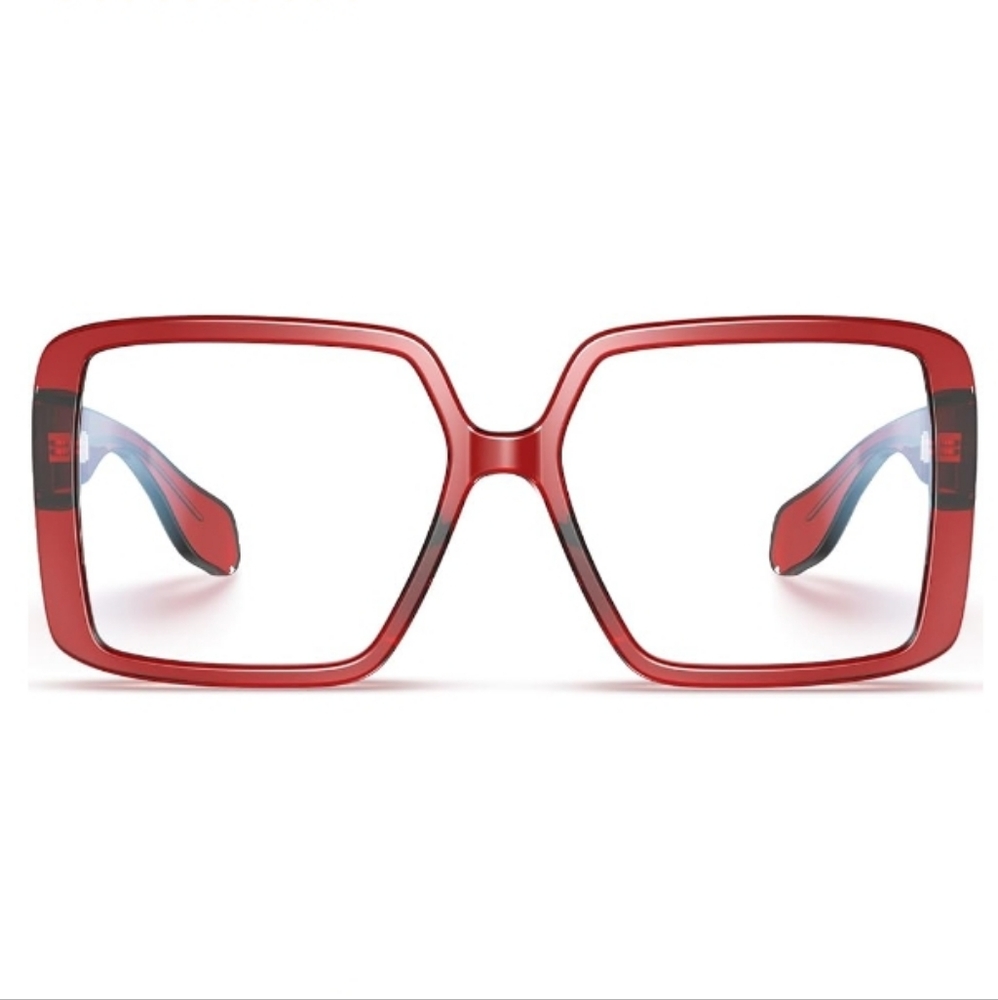Non Prescription Blue Light Blocking Glasses Eyewear Red Frame